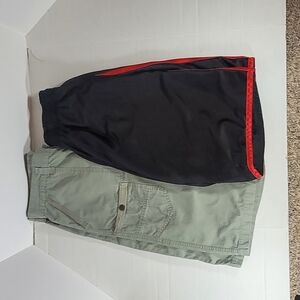 Black and Red Athletic Shorts